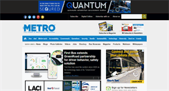 Desktop Screenshot of metro-magazine.com